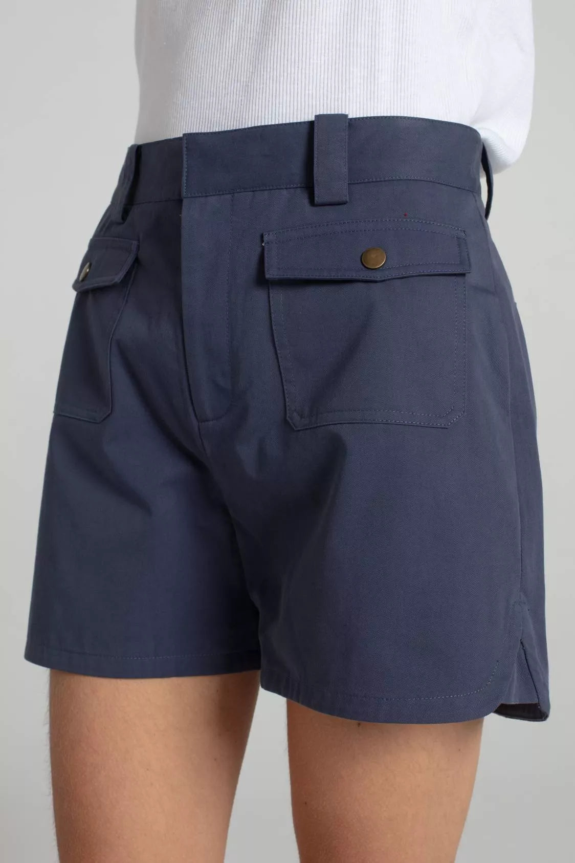 Patch Pocket Short Indigo