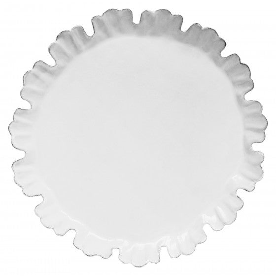 Astier de Villatte Chou Dinner Plate with 15 Petals