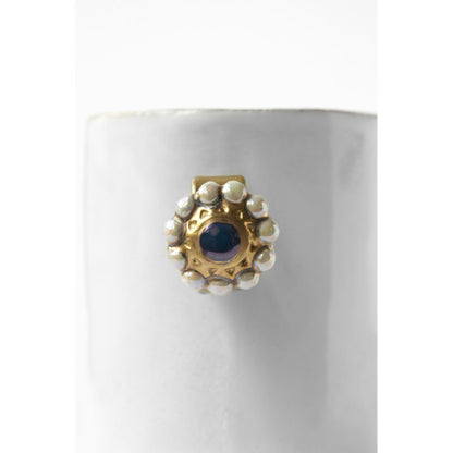 Astier de Villatte Serena Blue Iris Ring Cup