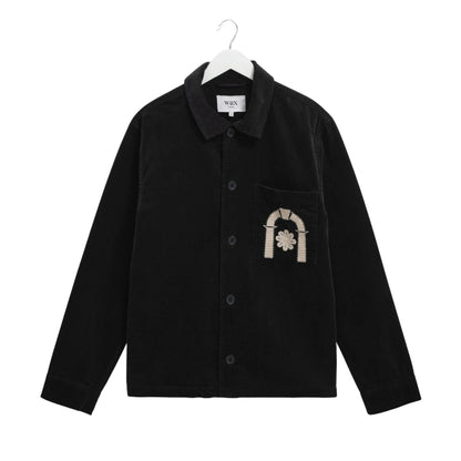 Rockley - Applique Velvet Overshirt