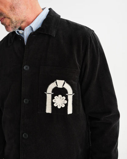 Rockley - Applique Velvet Overshirt