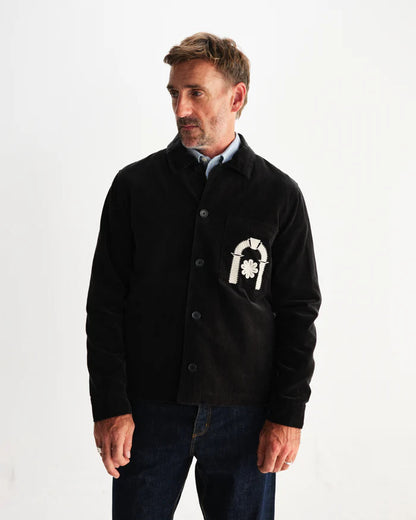 Rockley - Applique Velvet Overshirt
