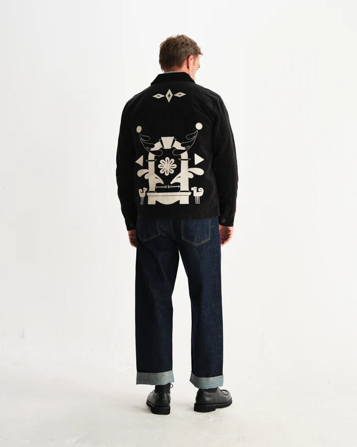 Rockley - Applique Velvet Overshirt