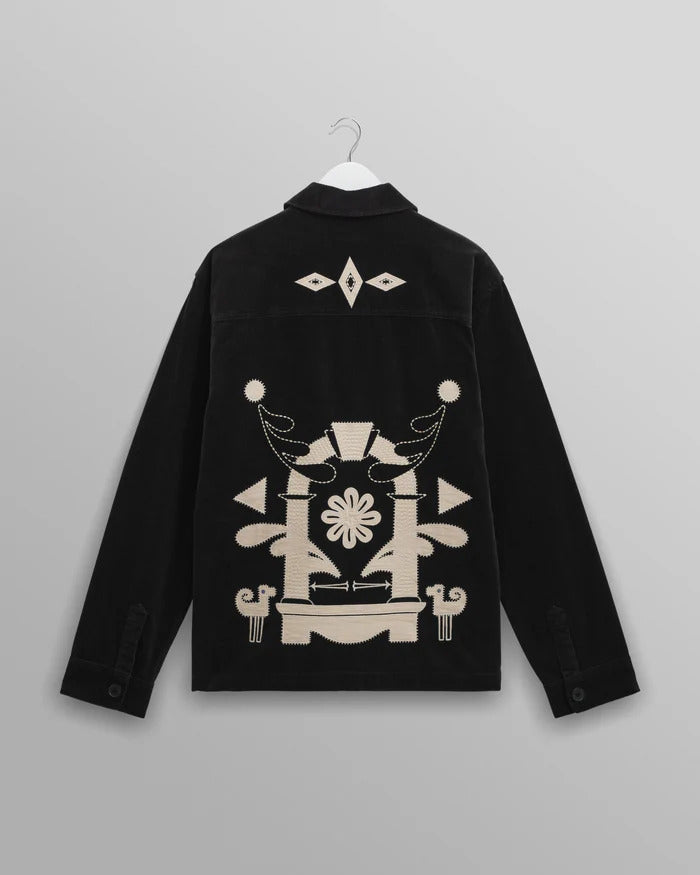 Rockley - Applique Velvet Overshirt