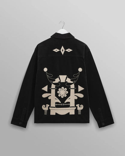 Rockley - Applique Velvet Overshirt