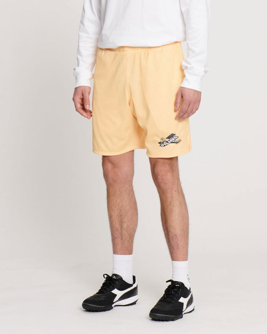 Edward Mesh Shorts Sunfaded Yellow