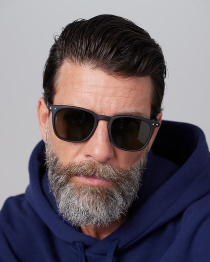 Black Soft Grey Lens Sunglasses