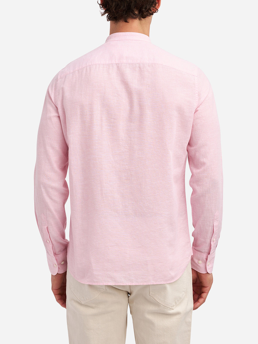 Aleks Linen Cotton Shirt Pink