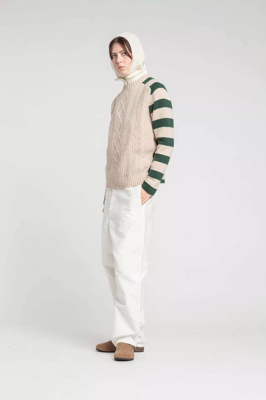 Cables Sweater Green