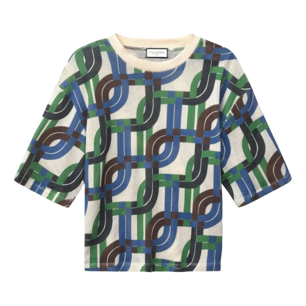 158 - Blue Adam Liane Top