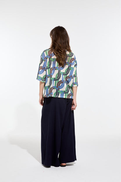 158 - Blue Adam Liane Top