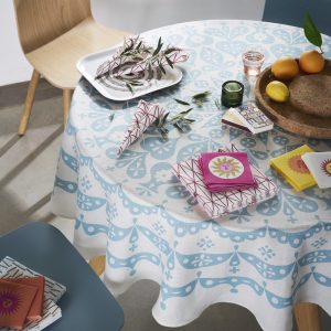 Vitra Tablecloth, Lace, Grey Blue