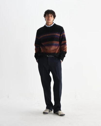 Wilde -  Multicolour Brush Stripe Wool Crewneck
