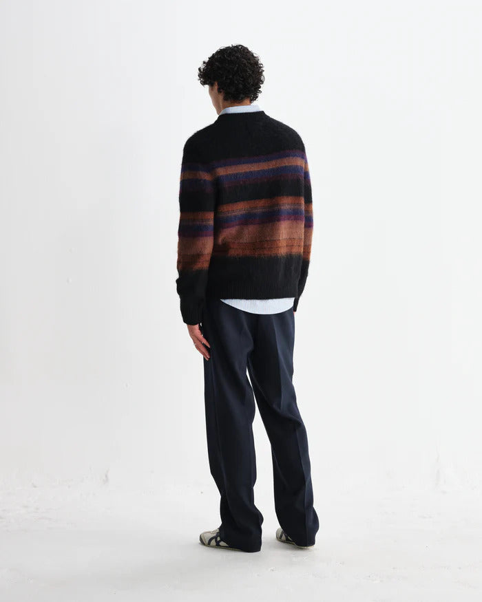 Wilde -  Multicolour Brush Stripe Wool Crewneck