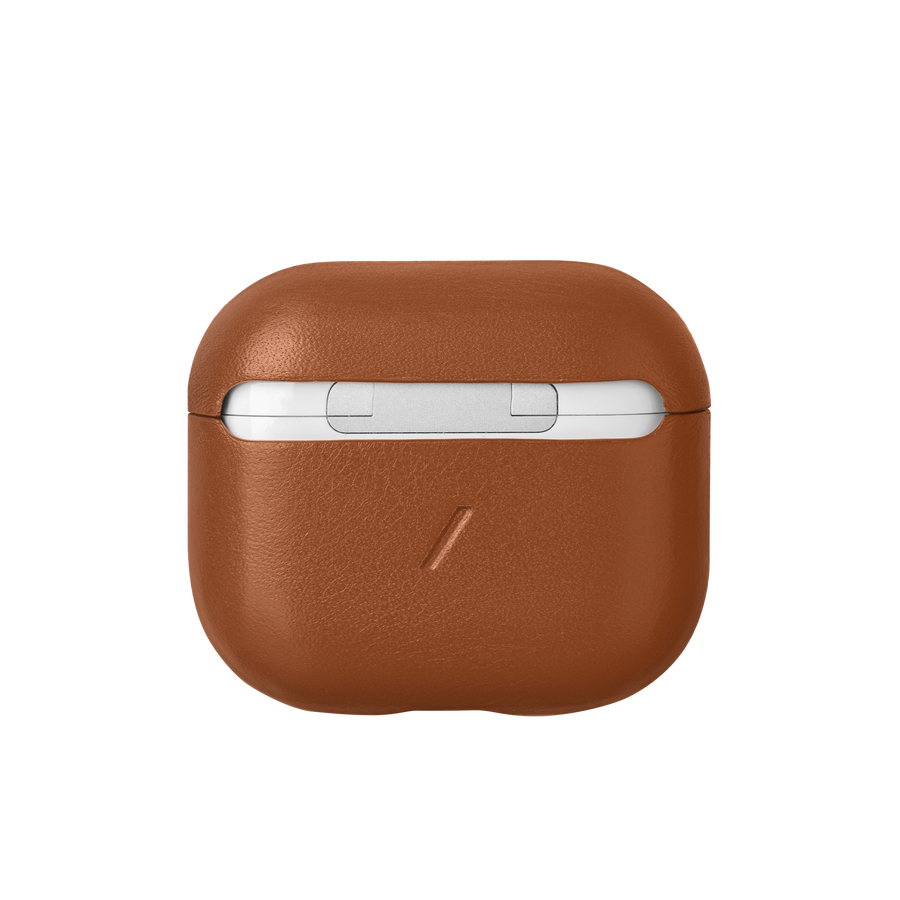 Leather Airpods Case-Tan-V2