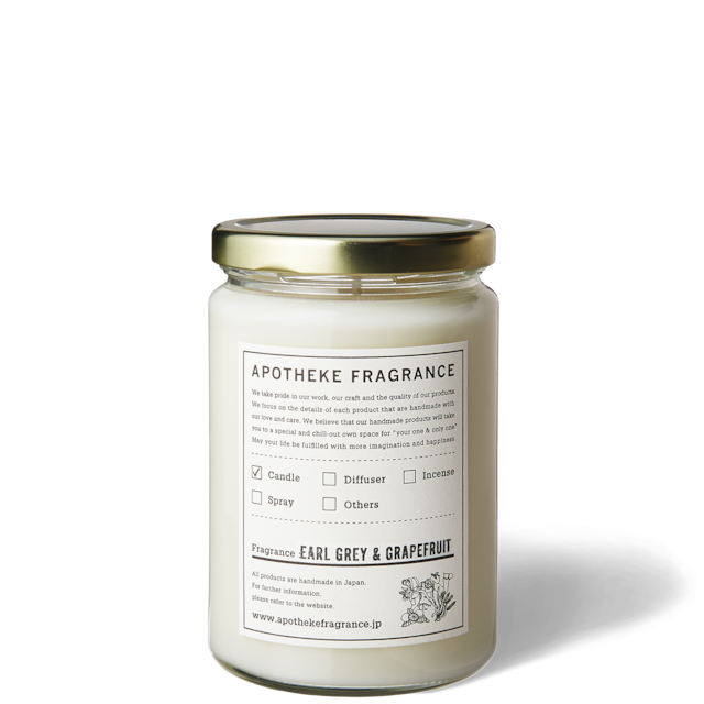 Glass Jar Candle Earl Grey & Grapefruit