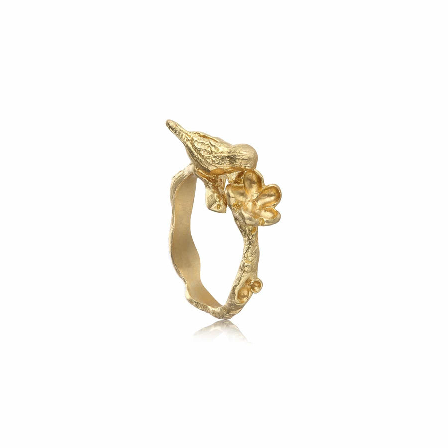 A Magpie's Eye Gold Ring