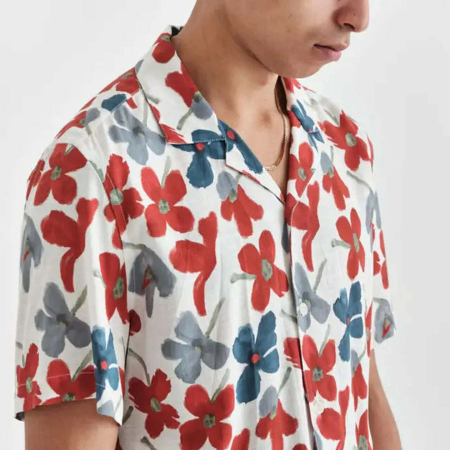 Didcot Shirt Bright Floral Red / Blue