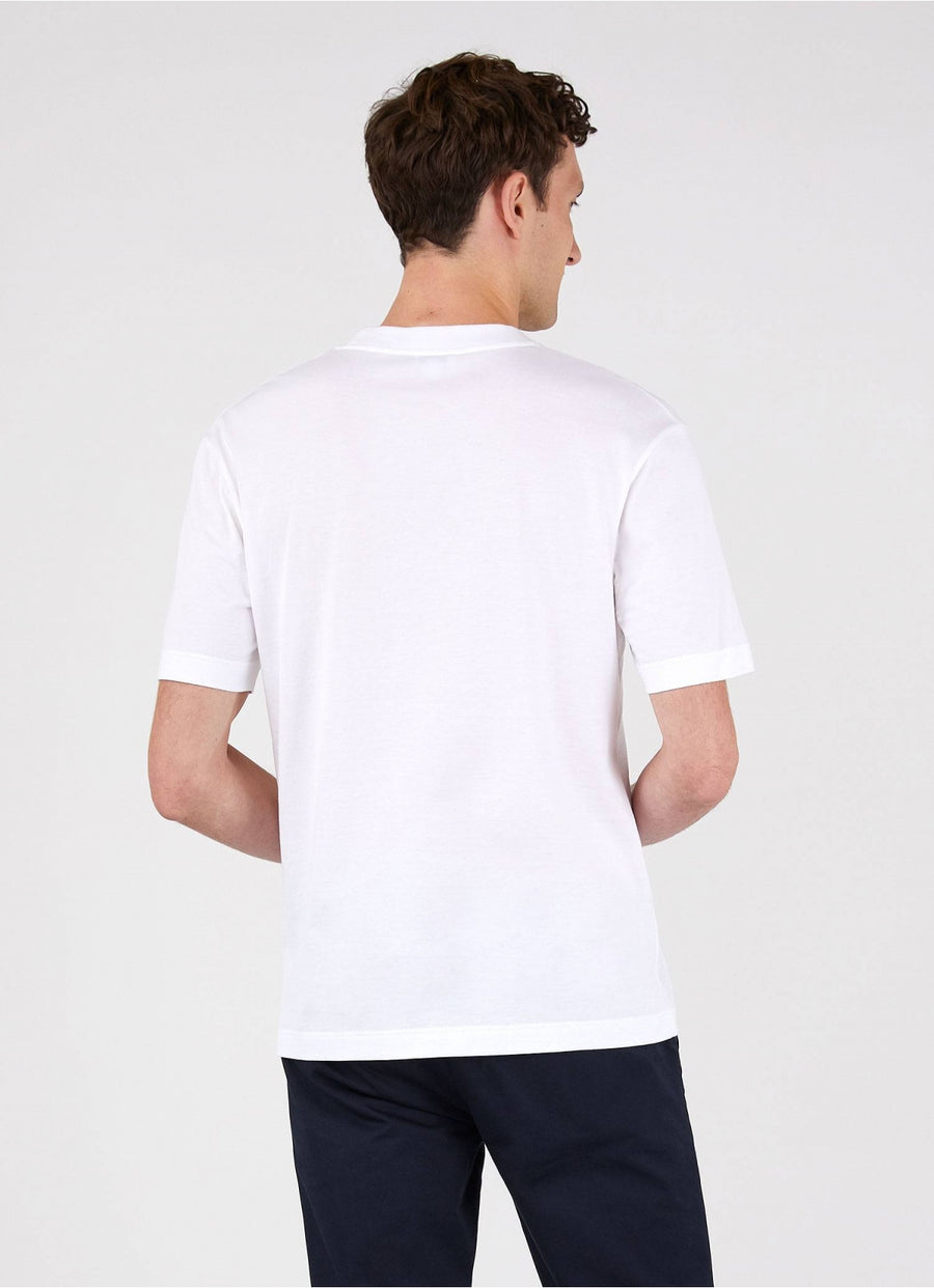 SS Mock Neck T-Shirt White