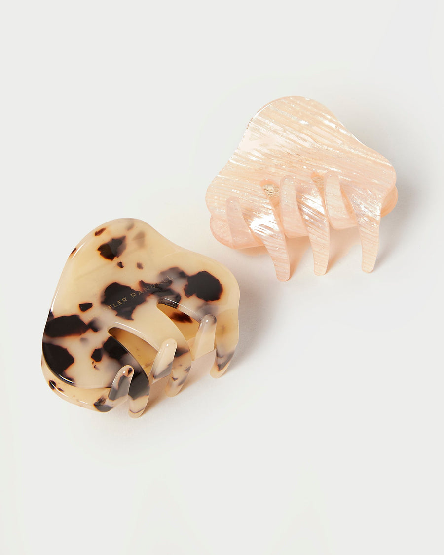 Small Claw Clip Blush/Light Tort OS