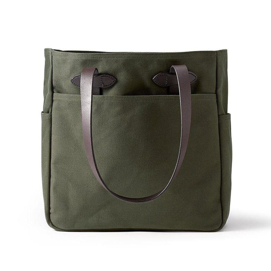 rugged twill tote bag otter green