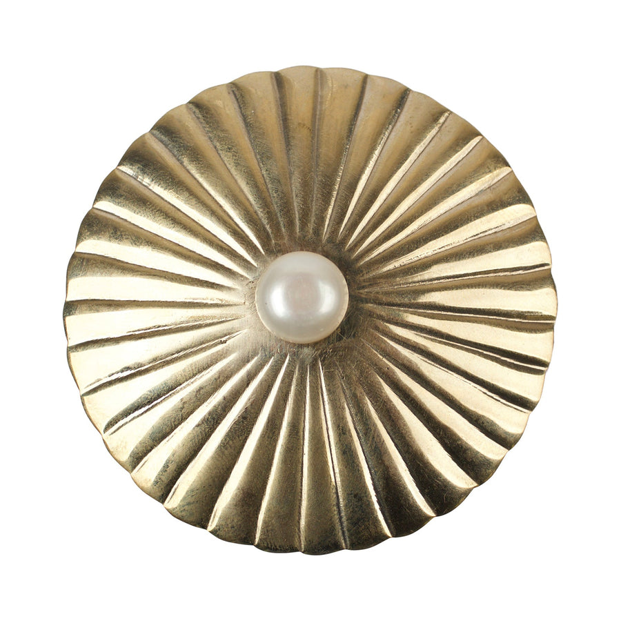 Brass Container With Freshwater Pearl