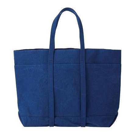 Blue Canvas Tote Bag M