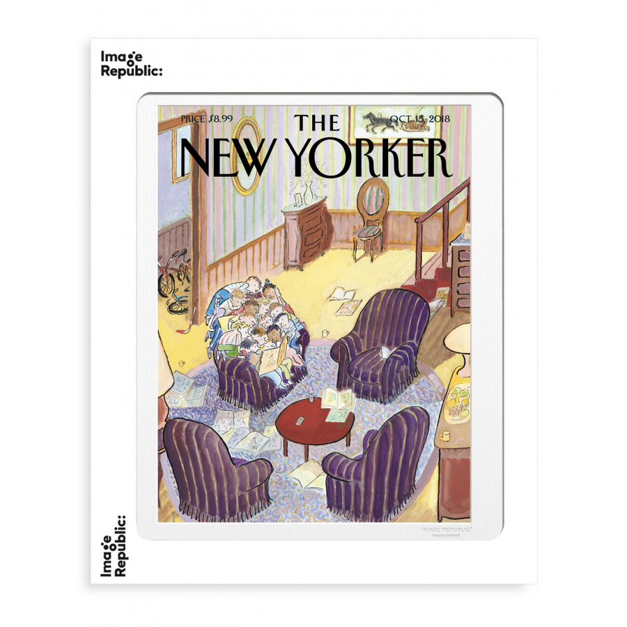 30X40 cm The Newyorker 195 Sempe Reading Group