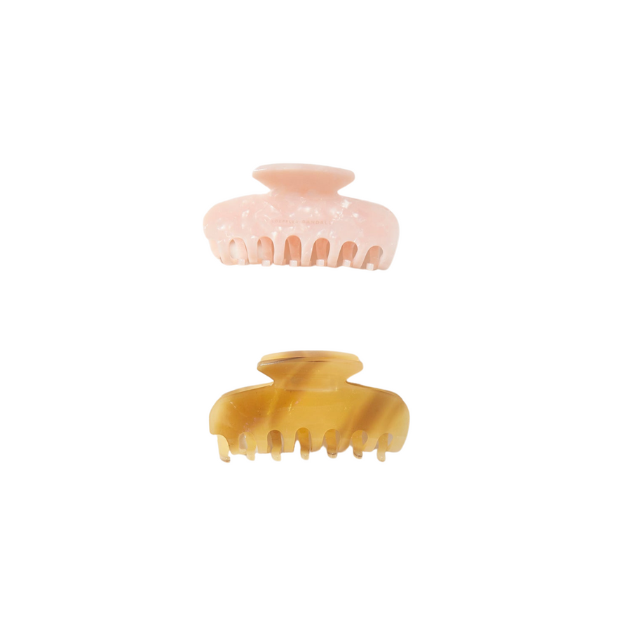 Colby Hair Claw Res Tan/Pink OS