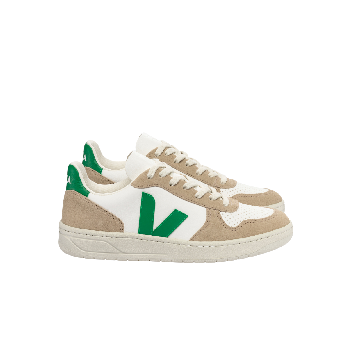 White Emeraude Sahara Chromefree Leather Sneakers (men)