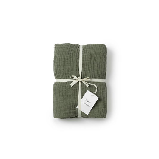 Cloud Busting Pillowcase Set - Deep Lichen