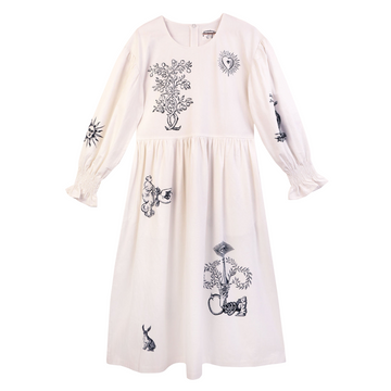 Pavonia Dress White