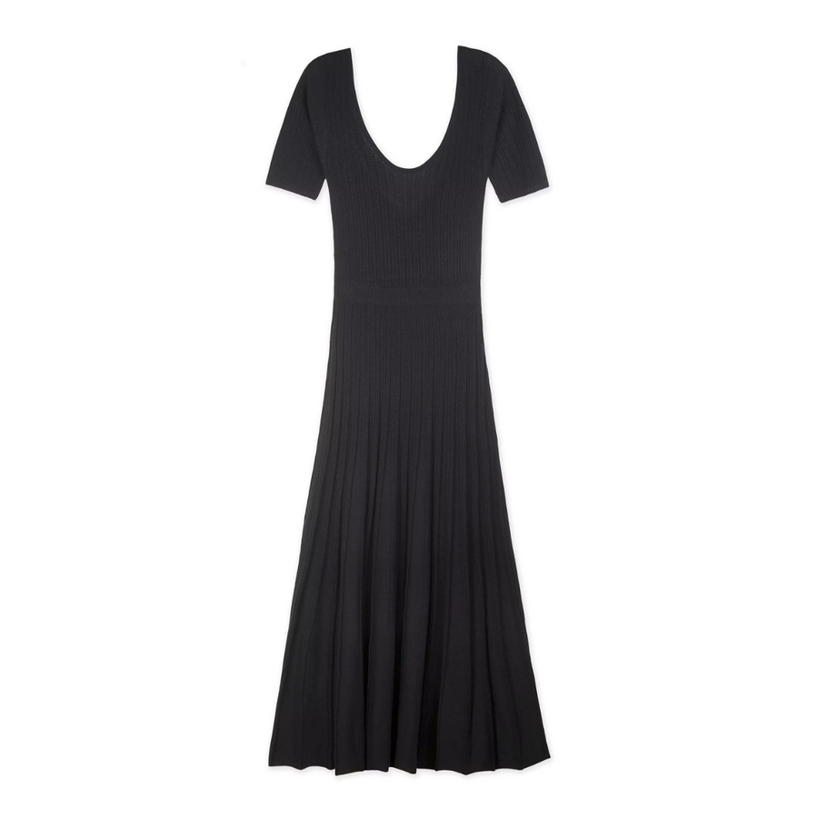 Lucienne Dress Longue Maille Black