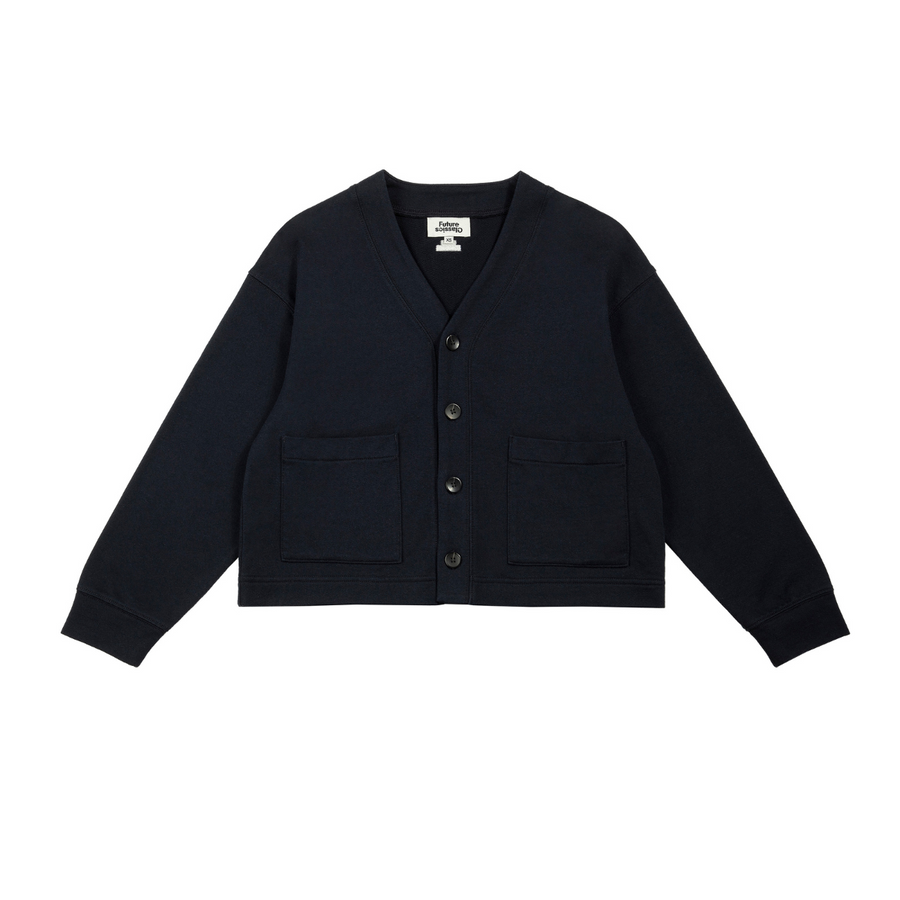 Cropped Cardigan Navy