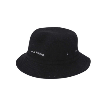 Wool Melton Hat Black