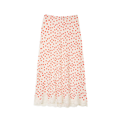 Crystal Skirt Red Flamenco Spot Skirt