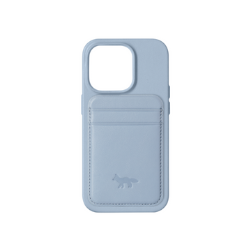 Fox Magnetic Card Case For iPhone 14 Pro Medium Blue