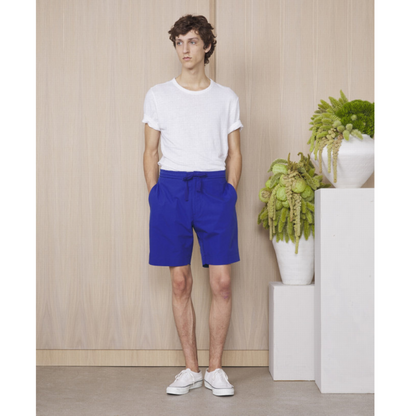 Joaquim Short Italian Cotton Poplin Deep Blue