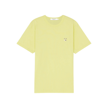 Tonal Fox Head Patch Regular T-Shirt Lemon (men)