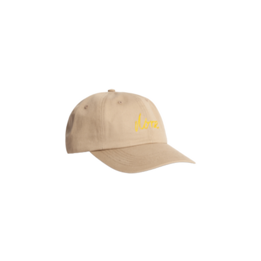 Utility Khaki Chainstitch Logo Twill Cap