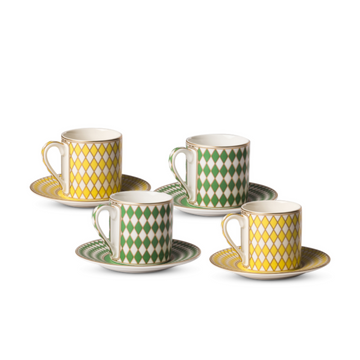 Chess Espresso Cups Multi-Colour