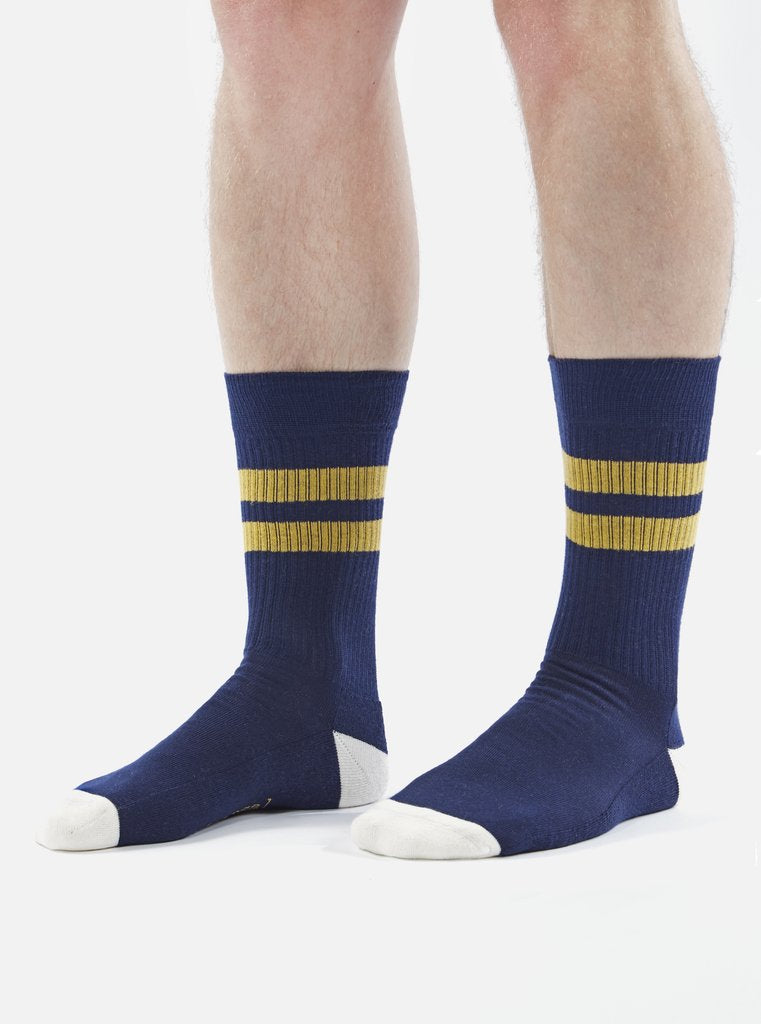 Sport Sock Navy/Yellow