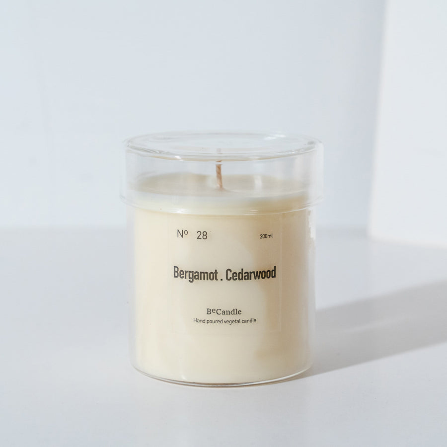 Scented Candle Bergamot Cedarwood 200ml