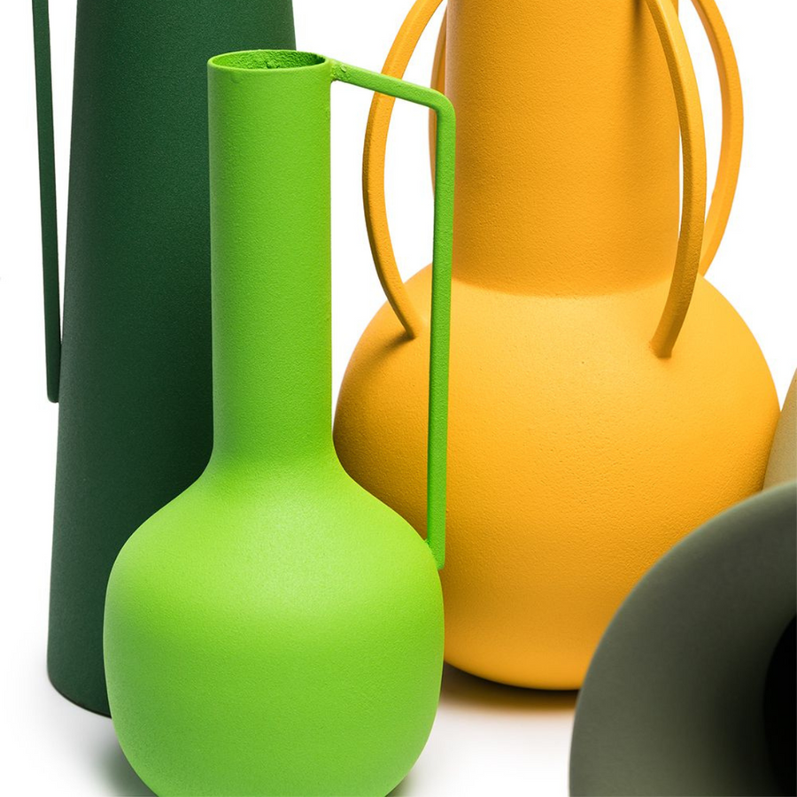 Roman Vases Set 4 Olive Green