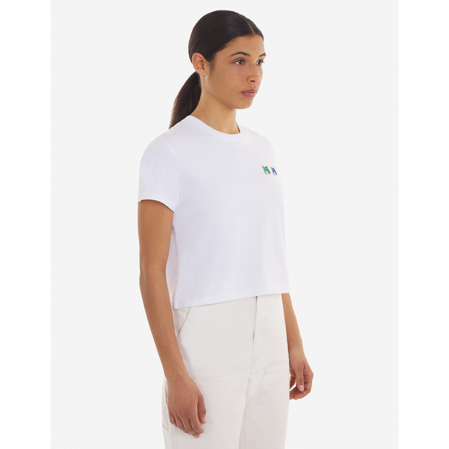 Double Seasonal Fox Head Patch T-Shirt White (women)