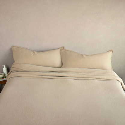 Cloud Busting Duvet Cover - Sand (King Size Bed)