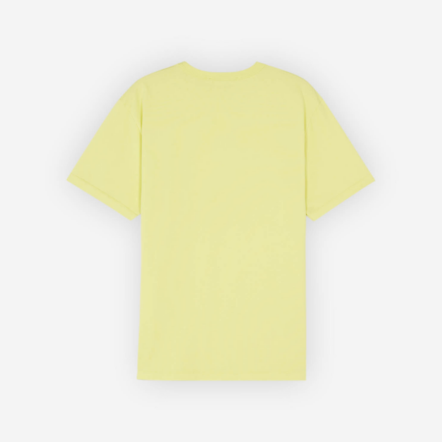 Tonal Fox Head Patch Regular T-Shirt Lemon (men)