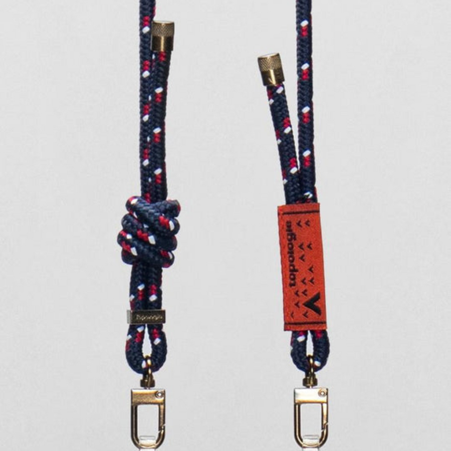Wares Straps 6.0mm Rope Strap Navy Patterned