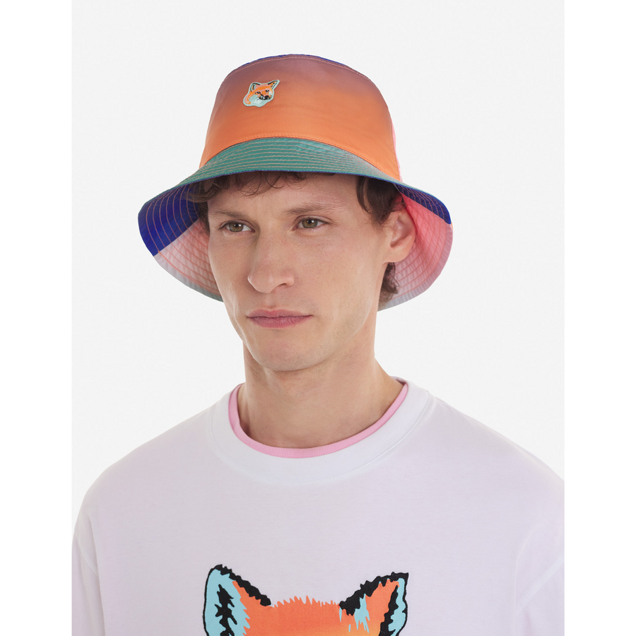 Vibrant Fox Head Bucket Hat