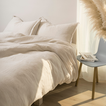 King Linen Duvet Cover Moon Beam